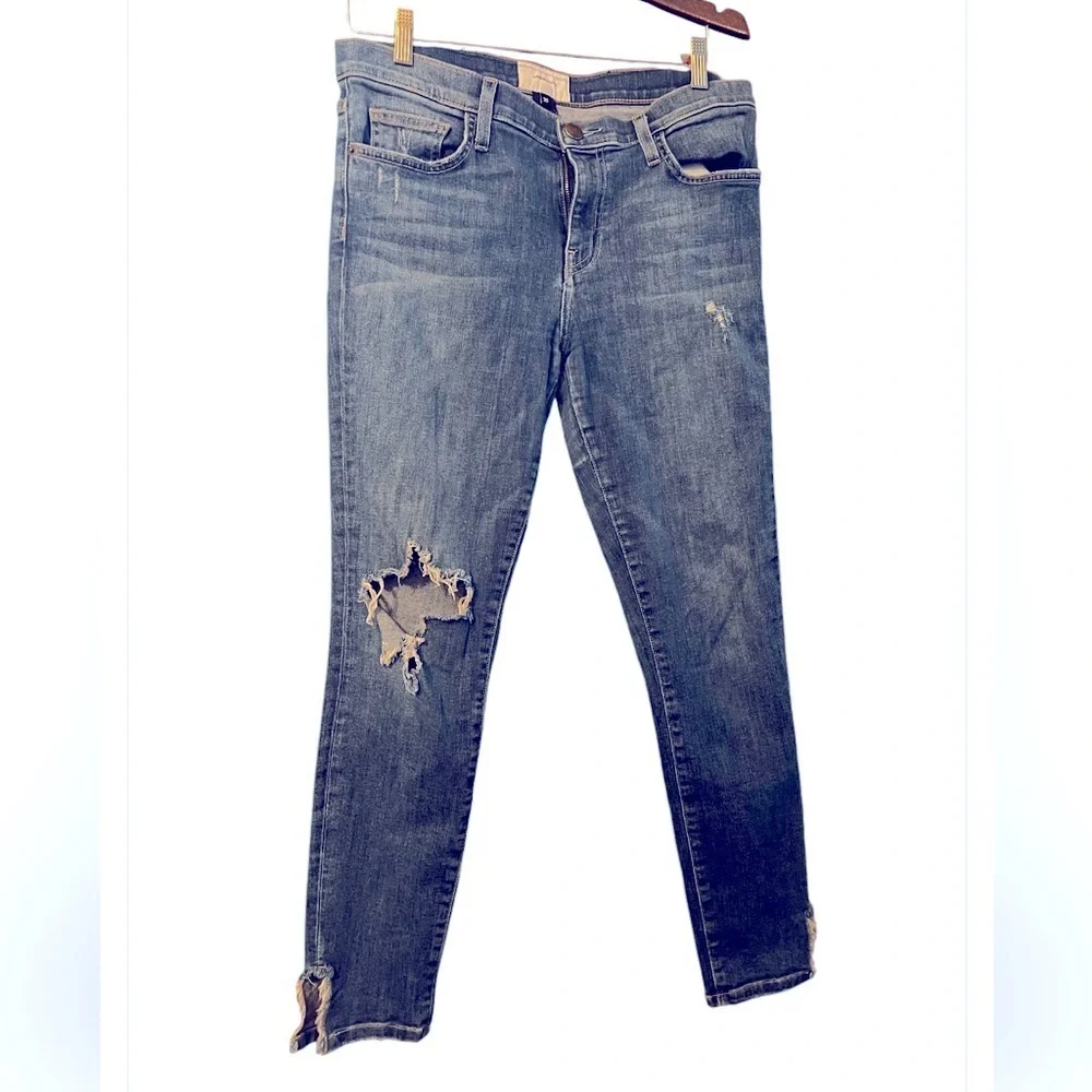 CURRENT ELLIOTT The Stiletto Divina Destroyed Skinny Jeans 30 Women - Picture 3 of 11